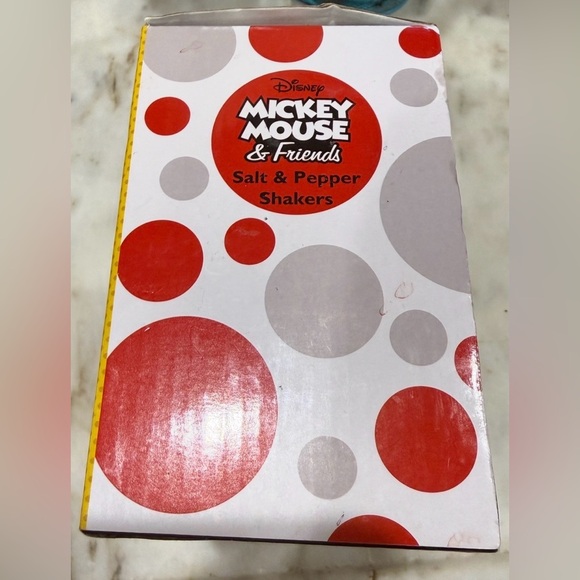 Disney Mickey and Minnie Ceramic Salt & Pepper Shakers - Red, Black, Yellow - Picture 6 of 7